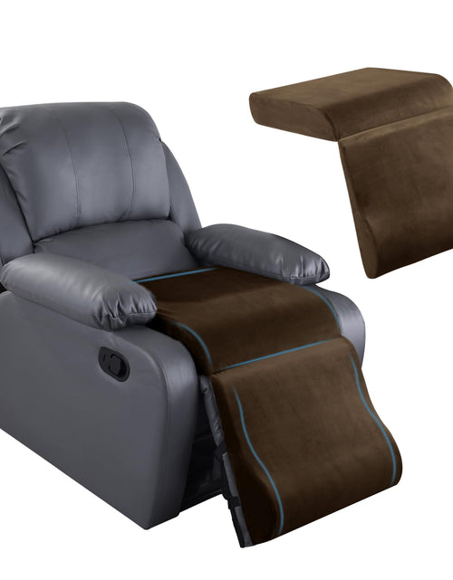 Load image into Gallery viewer, HOMBYS Memory Foam Recliner Cushion with Leg Pillow for Elderly Large Square Seat Cushion Wave Shape Footrest Extender for Armchairs Couch Thick &amp; Supportive Non-Slip Design
