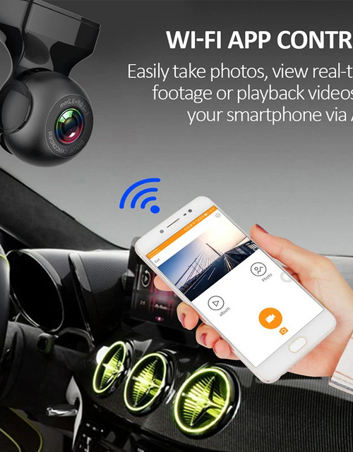 Load image into Gallery viewer, 170° WiFi Dash Cam Recorder Car Camera HD 1080P Car DVR Vehicle Video G-Sensor
