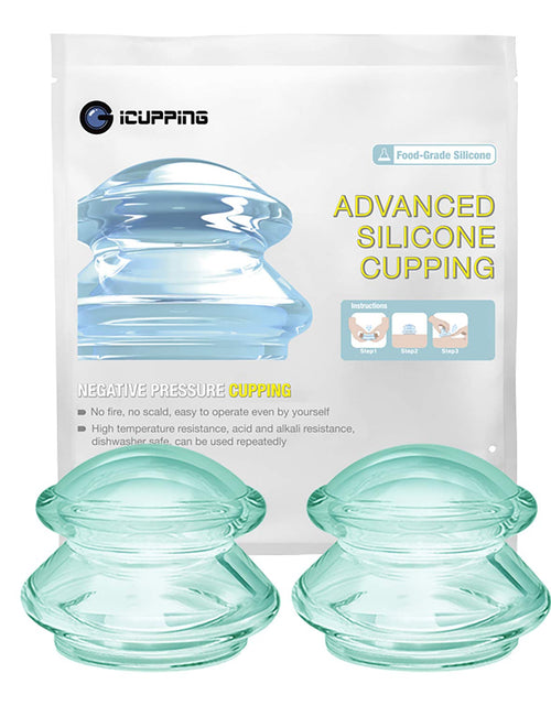 Load image into Gallery viewer, Cupping Therapy Sets (S Size 2 Cups) Silicone Massage Cups Vacuum Suction Cups for Body Massage
