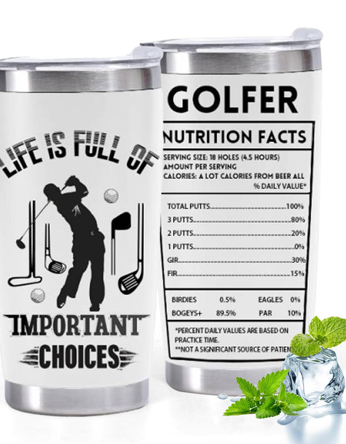 Load image into Gallery viewer, Cessfle Golf Tumblers for Men Golf Mugs for Men Funny Golf Gifts Golf Lovers Gifts for Men Golf Gifts Men Mens Golf Accessories Golf Christmas Gifts Dad Gifts from Daughter 20oz
