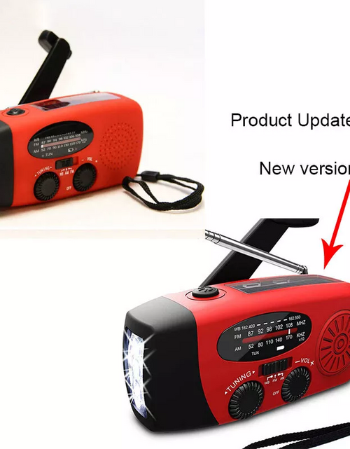 Load image into Gallery viewer, Emergency  Radio Crank Solar Hand Weather 1000mAh Power Bank Charger Flash Light
