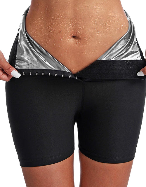 Load image into Gallery viewer, Vigorix Sauna Sweat Shaping Shorts，Womens sauna shortsThigh &amp; Waist Trainer Shorts Sauna Sweat Shapewear Shorts

