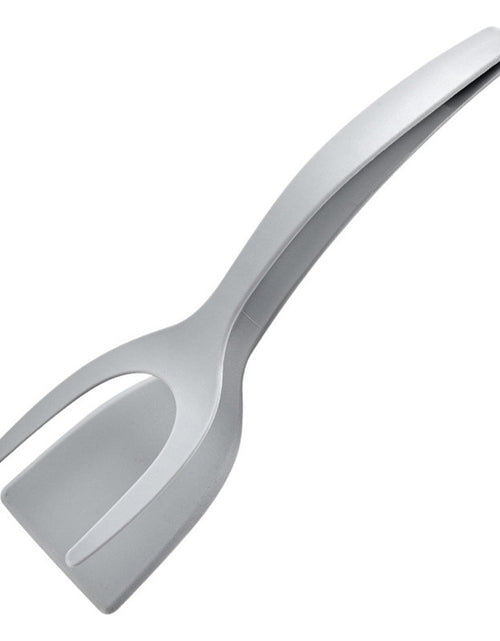 Cargar imagen en el visor de la galería, Pinzas 2 en 1 para sujetar y voltear huevos, pinzas para espátula, pinzas para panqueques, huevo frito, tostadas francesas, tortilla, accesorios de cocina invertidos
