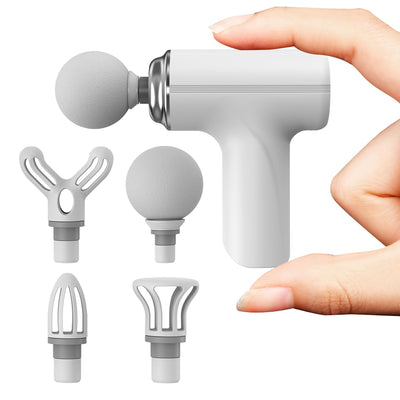ZEOEZHBI Birthday Valentines Day Gifts for Her Mini Massage Gun Muscle Massager for Birthday Gifts Women Small Travel Handheld Massagers Care Gifts for Mom & Dad White