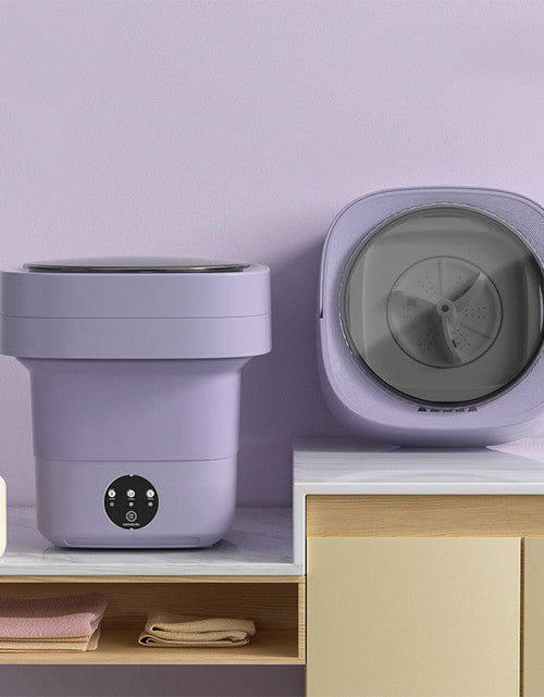 Charger l'image dans la visionneuse de galerie, Mini Foldable Washing Machine Portable Mini Socks Underwear Panties Washing Machine Big Capacity 3 Models With Spinning Dry Gadgets
