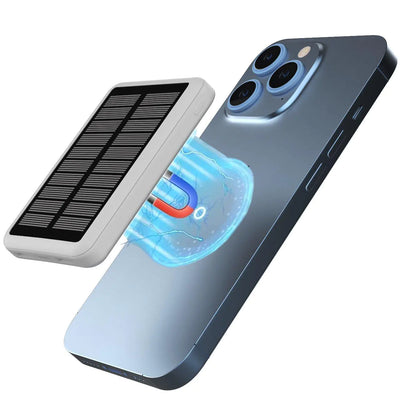 RAbrand Cargador Magnético Cargador Portátil Power Bank Cargador Solar para Teléfono Power Bank Solar para iPhone Power Bank Carga Rápida Power Bank Portátil Cargador Portátil para Teléfono Cargador Inalámbrico para iPhone