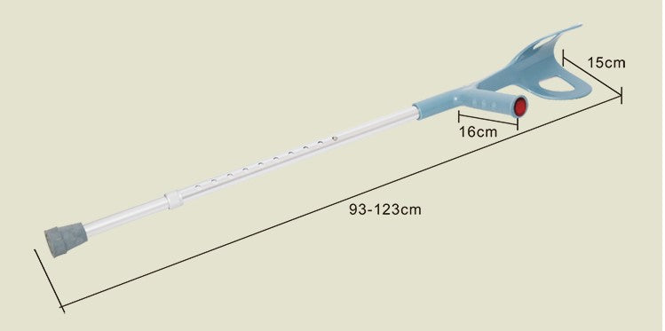 Portable Aluminum Underarm Crutches for Recovery