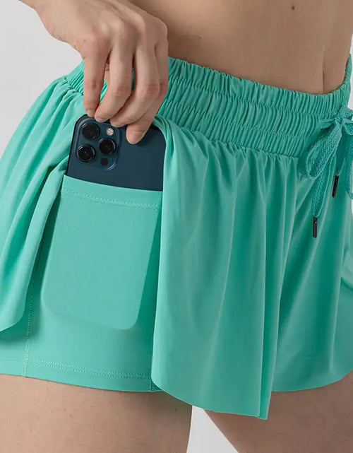 Load image into Gallery viewer, Yoga Running Fitness Tennis Culottes Outfit
