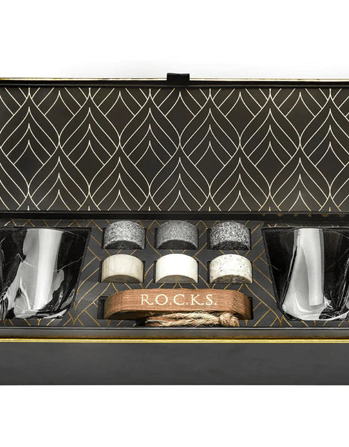 Load image into Gallery viewer, The Connoisseur&#39;s Set - Whiskey Stones &amp; Twist Glass Edition

