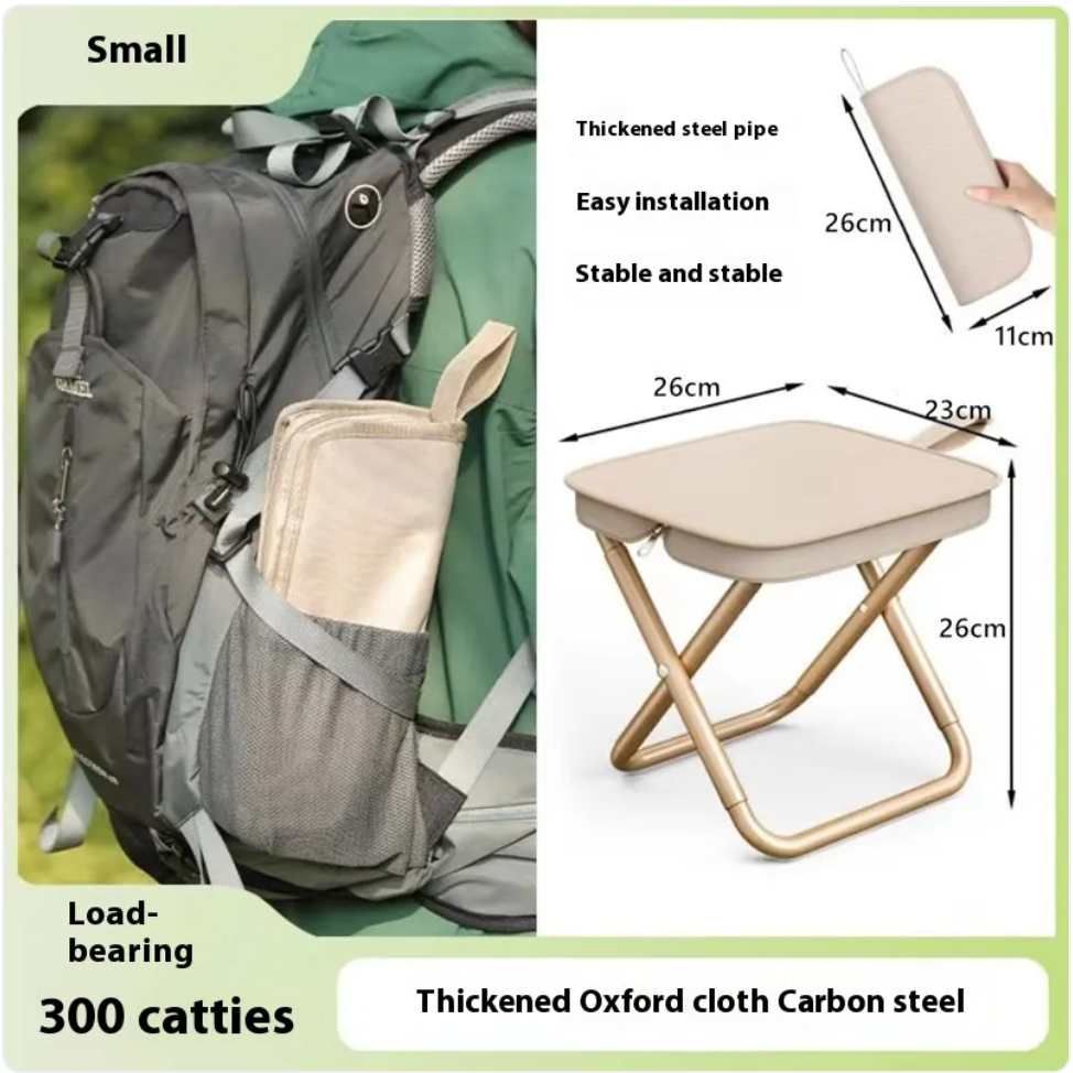 Tabouret de poche d'extérieur portable
