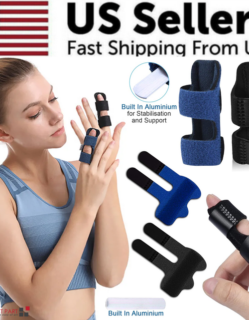 Load image into Gallery viewer, Adjustable Trigger Finger Splint Straightener Corrector Brace Support Protector
