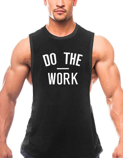 Load image into Gallery viewer, Breathable Casual Polyester Men&#39;s Gym Vest
