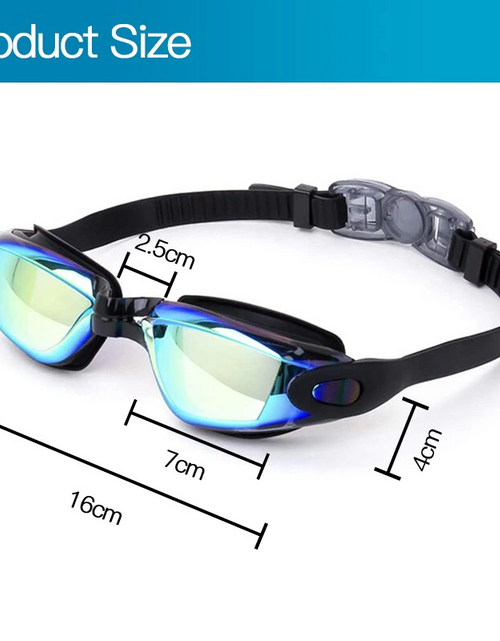Load image into Gallery viewer, Clear Comfortable Swimming Goggles UV- Anti-Fog Swim Glasses Mirror Adult &amp; Kids

