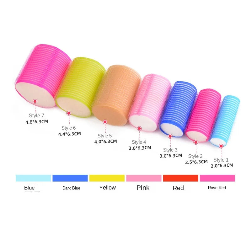 Self-Adhesive No-Heat Hair Curlers