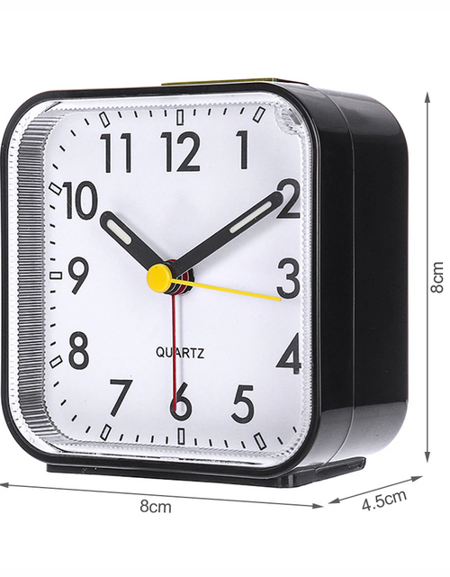 Load image into Gallery viewer, LED Desk Alarm Clock Nightlight Snooze Quiet Non Ticking Battery Powered Bedroom
