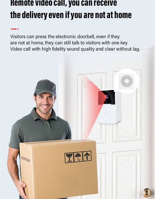 Load image into Gallery viewer, Wireless Security WiFi Smart Doorbell Intercom Video Camera Bell Chime Door Ring
