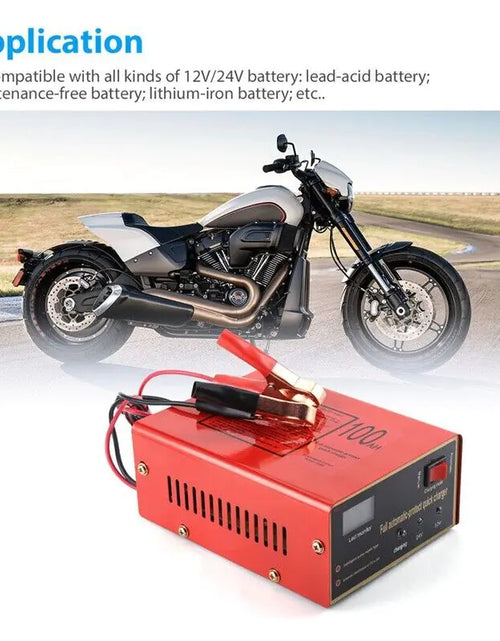 Cargar imagen en el visor de la galería, Cargador de batería sin mantenimiento 12V/24V 10A 140W de salida para coche eléctrico Pro
