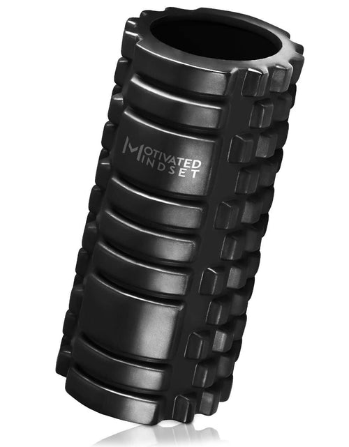 Cargar imagen en el visor de la galería, Motivated Mindset Hollow Core Foam Roller for Deep Tissue Massage | Fitness Roller Myofascial Trigger Point Release | Exercise Recovery | Great Tool for Pre &amp; Post Workout Kids &amp; Adults (12.7" X 5.3")
