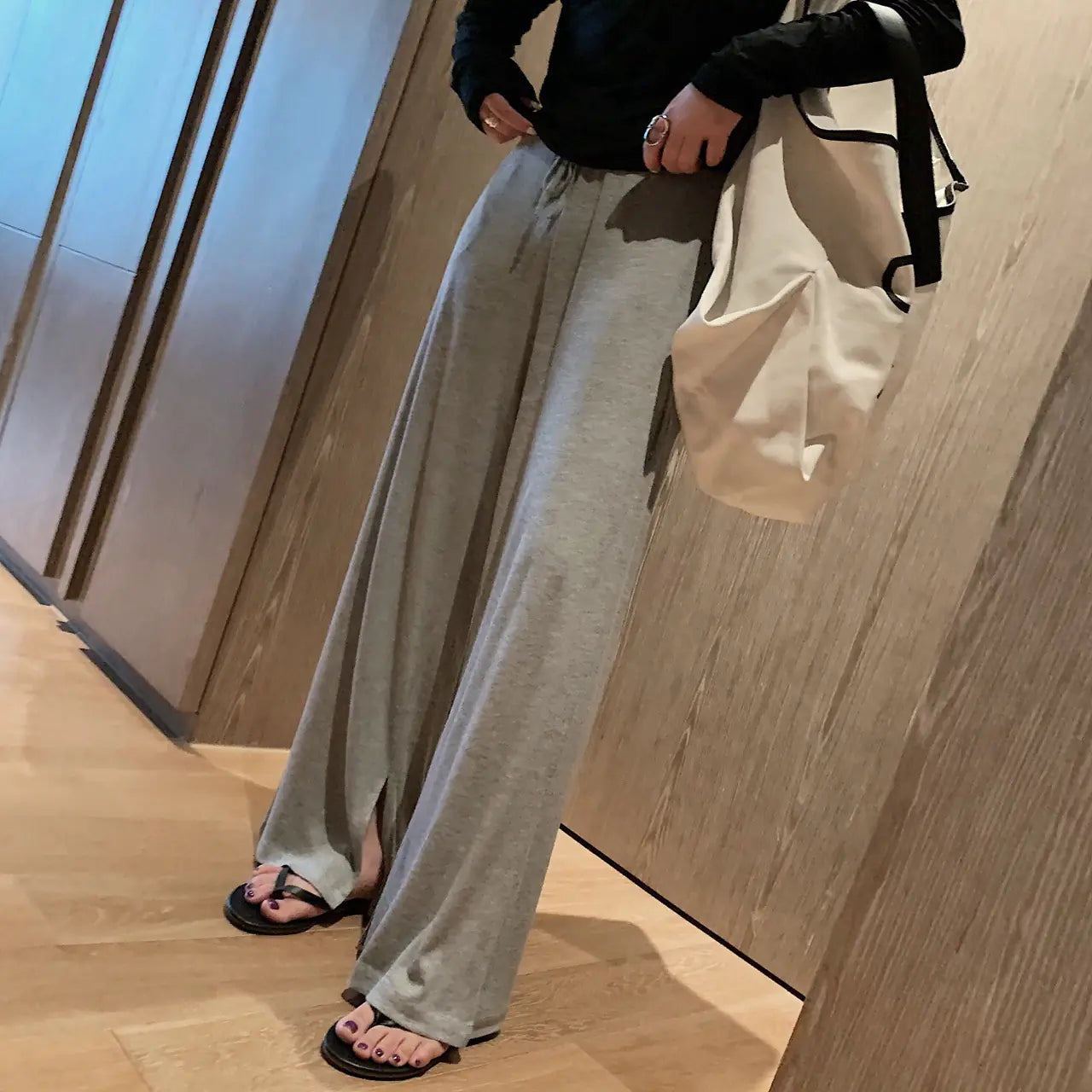 Split Hem Modal Lounge Pants (Long Pants)
