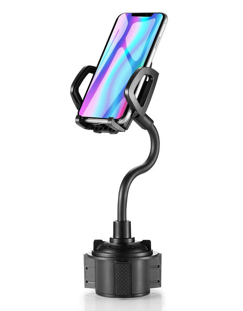 Cargar imagen en el visor de la galería, Soporte de teléfono para coche RensanR CupSoporte de teléfono para coche con 360° de rotación y cuello de cisne ajustableSoporte de teléfono para coche para todos los smartphones. Versión mejorada
