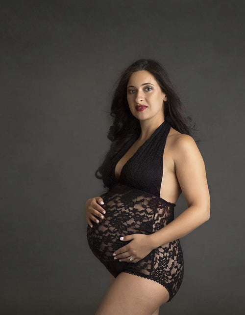 Load image into Gallery viewer, Lace Backless Maternity Lingerie with Neck Strap

