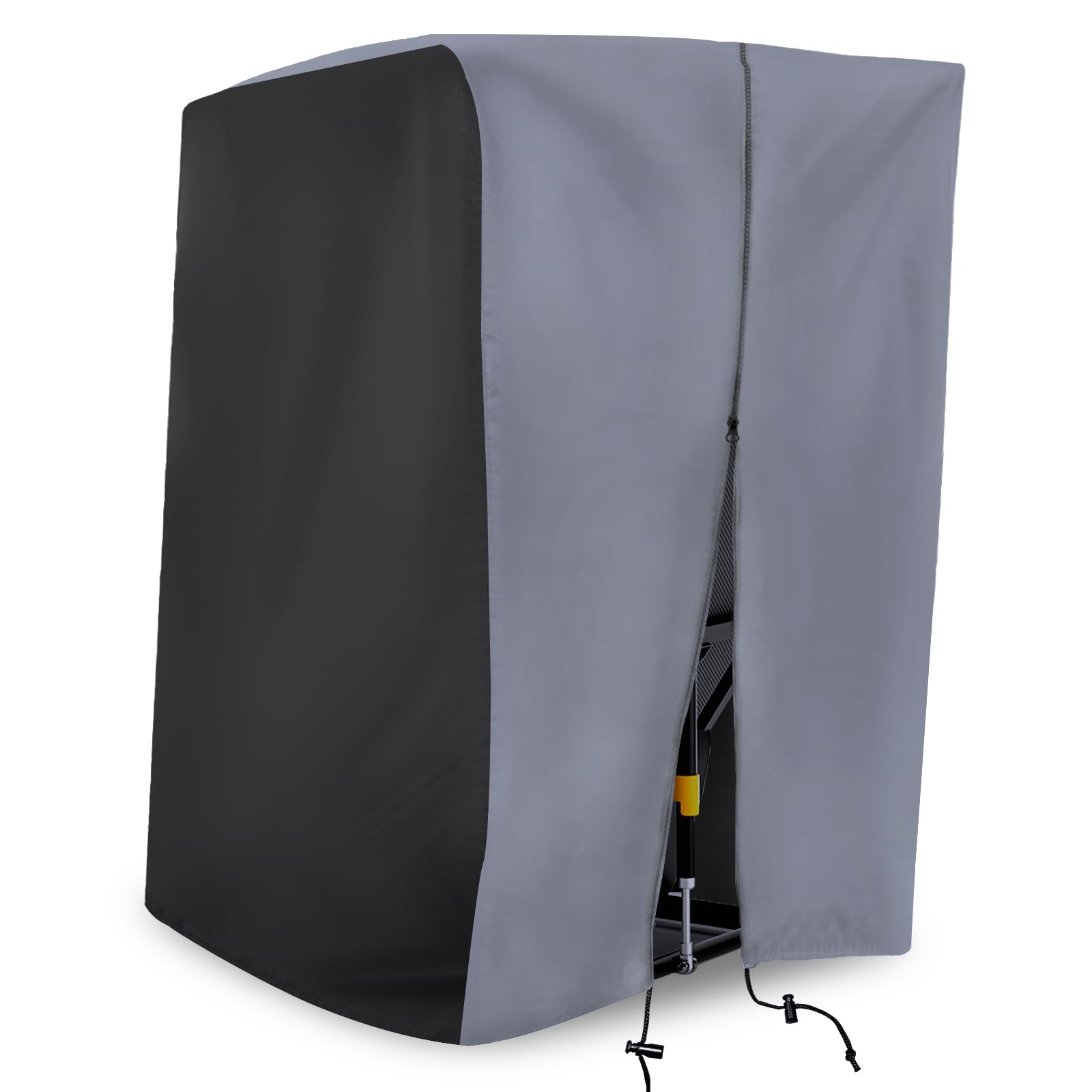 Housse de tapis de course XYZCTEM, anti-poussière, imperméable, pliable, pour intérieur et extérieur, protection solaire, noire et grise.