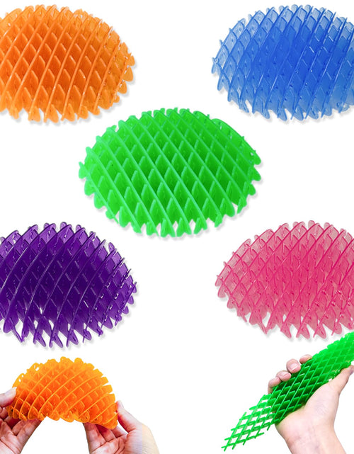 Load image into Gallery viewer, 5 Packs Fidget Worm Toy Worm Fidget Toy Cute Worm Shaped Ornament Resistance Fidget Toys Adults Stress Anxiety Relief Toys Fidget Worm Toy Weird Sensory Toy Portable for Adults Children
