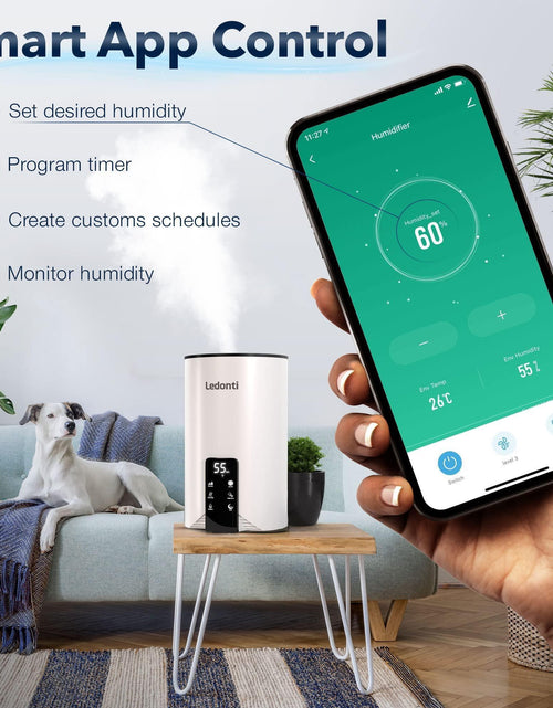 Load image into Gallery viewer, WiFi Control Humidifiers for Bedroom   Dual Mist (Cool &amp; Warm) ! Humidifier 4L
