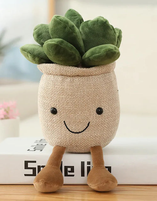 Load image into Gallery viewer, Smiling Tulip Plush Plant Decor
