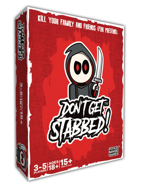 Load image into Gallery viewer, Dont Get Stabbed!: The Party Game Where You Get to Kill Your Family and Friends (for Pretend). Exciting Card Game for Adults and Horror Gift for Scary Movie Fans. Great for Halloween.
