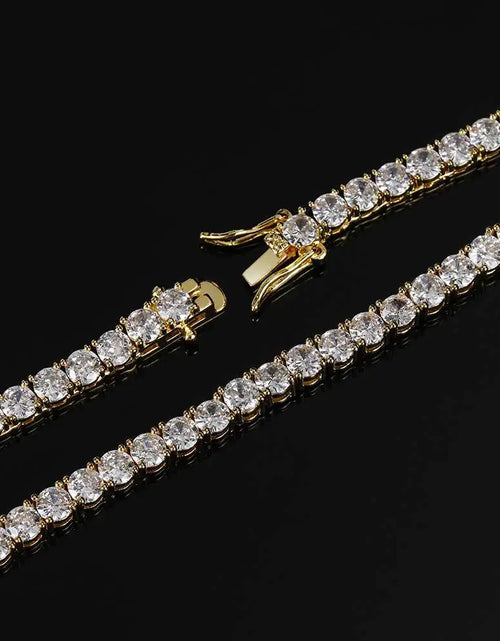 Cargar imagen en el visor de la galería, Collar de tenis de circonitas de moda para hombres y mujeres
