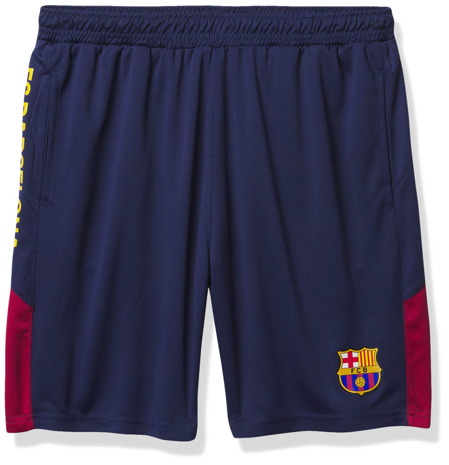 Spanish Primera Liga Barcelona Mens Soccer Shorts Navy Small