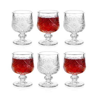 Sdatook 1.75oz Shot Glasses Set of 6/Super Cute Shot Glasses/Cordial Glasses/Sherry Glasses/Classical Style/Lead-free