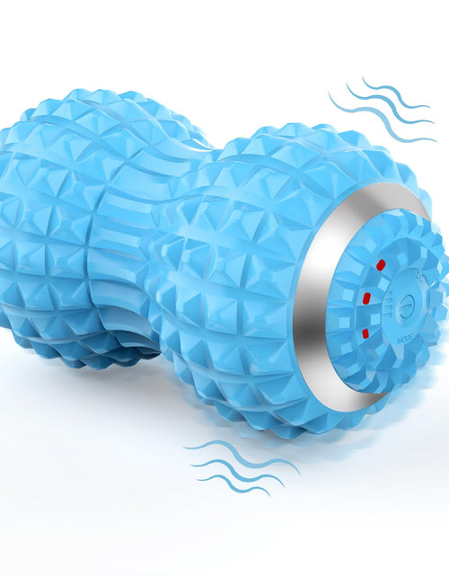 Load image into Gallery viewer, Uppye Vibrating Massage Ball for Pain Relif Mobility Ball for Physical Therapy and Workout Recovery Deep Tissue Myofascial Release Tools - Back Shoulder &amp; Foot Muscle Massager (Blue)
