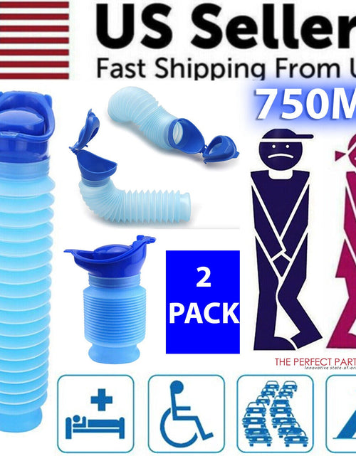 Load image into Gallery viewer, Male Female Portable Urinal Travel Camping Car Toilet Pee Bottle Emergency Kit
