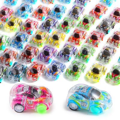 Benzem 50 piezas Mini Coches de Retracción Conjunto de Vehículos de Carrera de Retracción para Niños Pequeños, Juguetes a Granel, Recuerdos de Fiesta, Premios para la Caja del Tesoro, Rellenos de Piñata, Rellenos de Bolsas de Regalo para Niños y Niñas