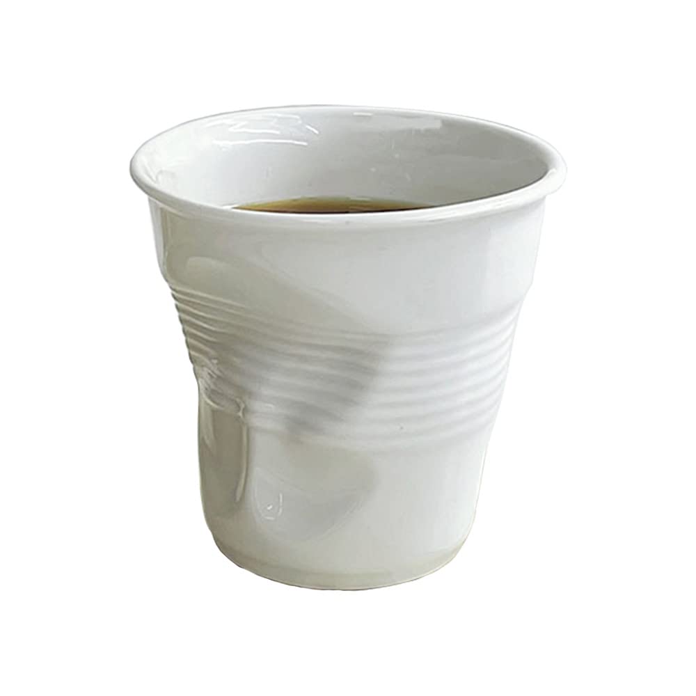 Tasses à café plissées créatives Khanjuan, tasses à café italiennes, tasses à café françaises, tasses en céramique irrégulières (Plis)