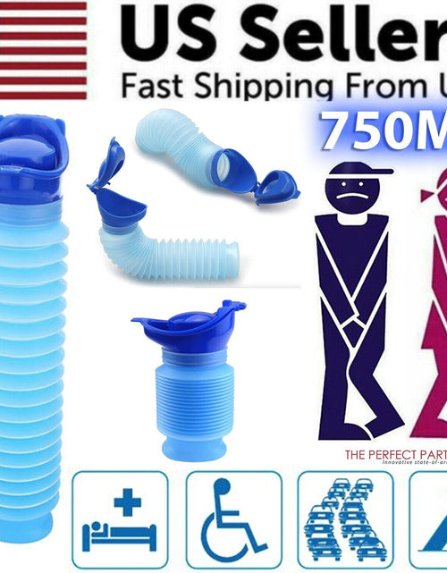 Load image into Gallery viewer, Male Female Portable Urinal Travel Camping Car Toilet Pee Bottle Emergency Kit
