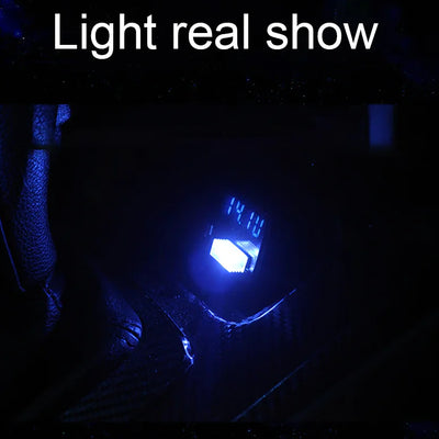 3x Mini Blue LED USB Car Interior Light Neon Atmosphere Ambient Lamp Accessories