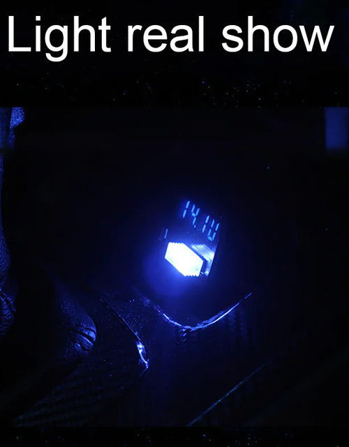 Cargar imagen en el visor de la galería, 3x Mini Luz LED Azul USB Interior de Coche Lámpara de Ambiente Neón Accesorios
