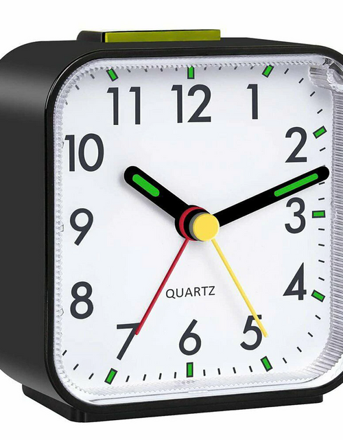 Load image into Gallery viewer, LED Desk Alarm Clock Nightlight Snooze Quiet Non Ticking Battery Powered Bedroom
