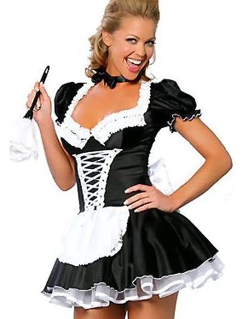 Load image into Gallery viewer, Lingerie and Maid Outfit for Women
