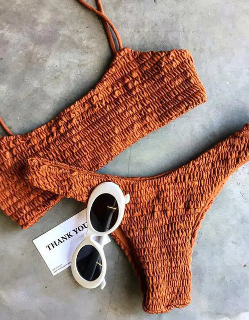 Load image into Gallery viewer, 2017 Sexy Ruffled Triangle Bikini Swimwear
