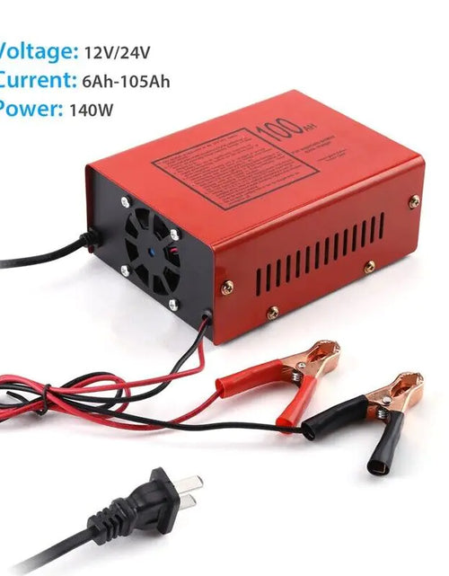 Cargar imagen en el visor de la galería, Cargador de batería sin mantenimiento 12V/24V 10A 140W de salida para coche eléctrico Pro
