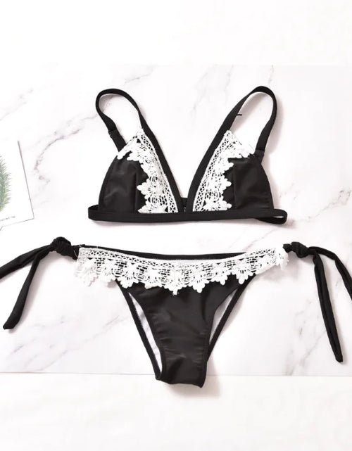 Load image into Gallery viewer, Lace Bikini Swimwear Set
