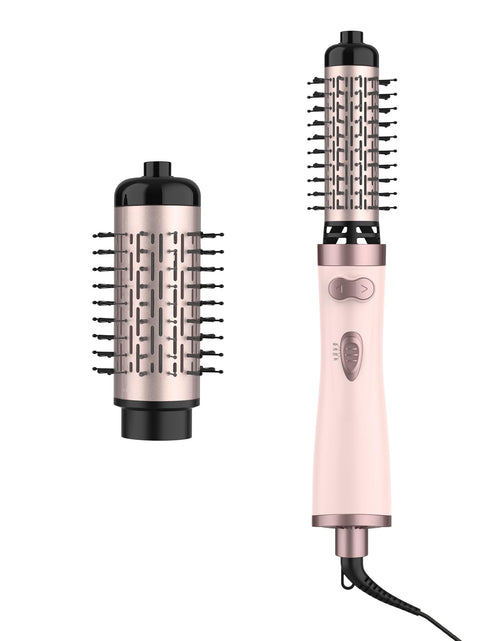 Load image into Gallery viewer, ANWA Rotating Hair Dryer Brush 4-in-1 Hot Air Styler and Rotating Brush Rotating Blow Dryer Brush with 2 Detachable Brushes(1.5"&amp; 2") Pink
