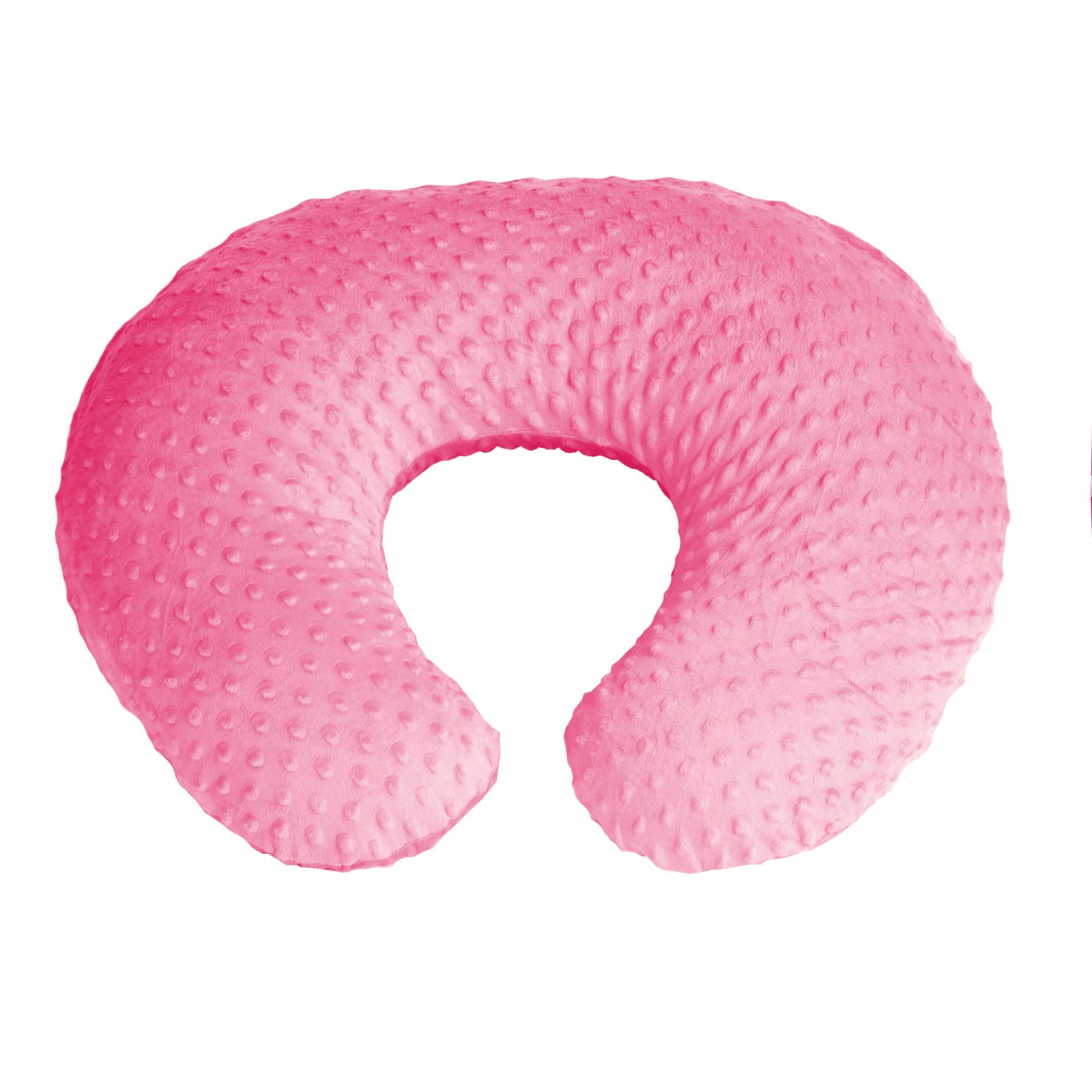 Artebona KiddyKlouds Funda para cojín de lactancia - Funda para almohada de lactancia. Tejido Minky (Rosa)