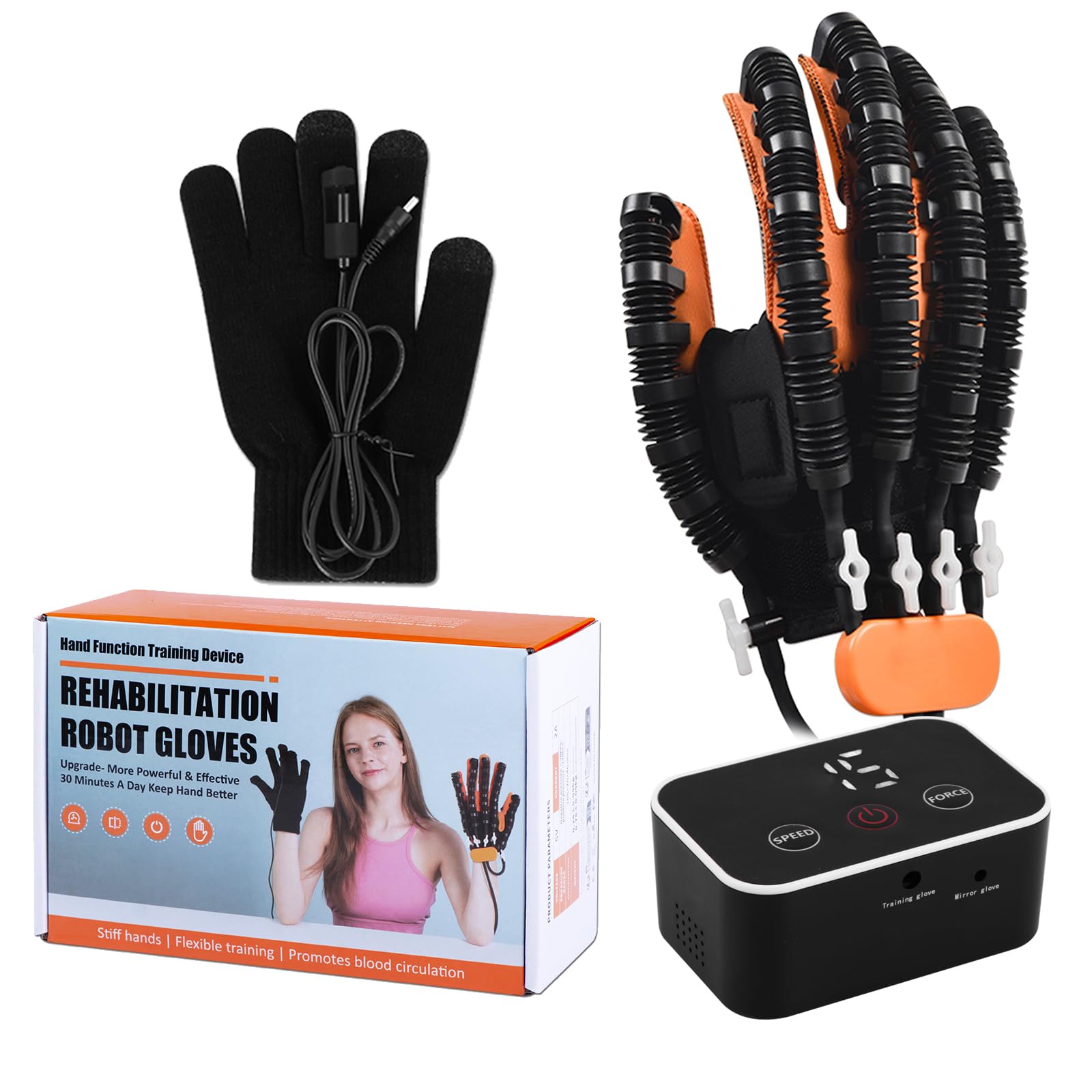 JBMBHC Rehabilitation Robot Gloves Finger Exerciser for Stroke Recovery Hand Glove Equipment Hand Function Rehabilitation