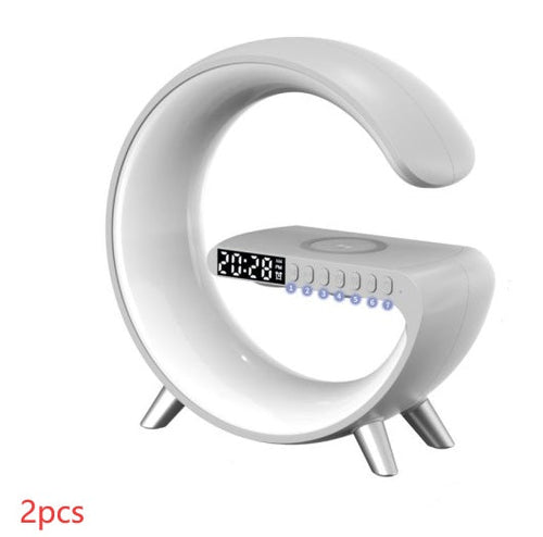 Charger l'image dans la visionneuse de galerie, New Intelligent G Shaped LED Lamp Bluetooth Speake Wireless Charger Atmosphere Lamp App Control For Bedroom Home Decor

