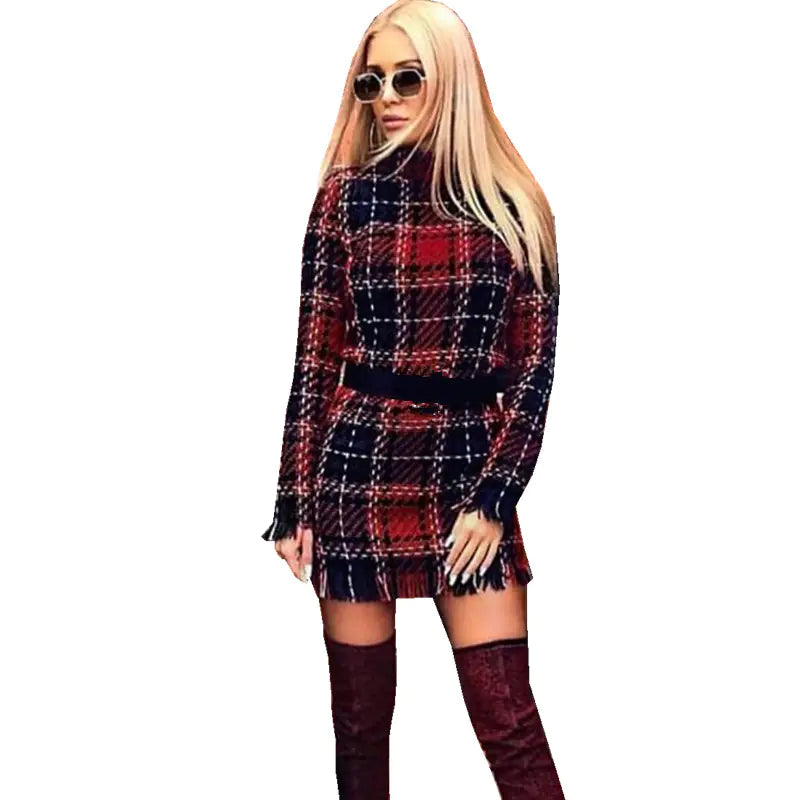 Striped, Plaid, and Fitted Dresses Collection